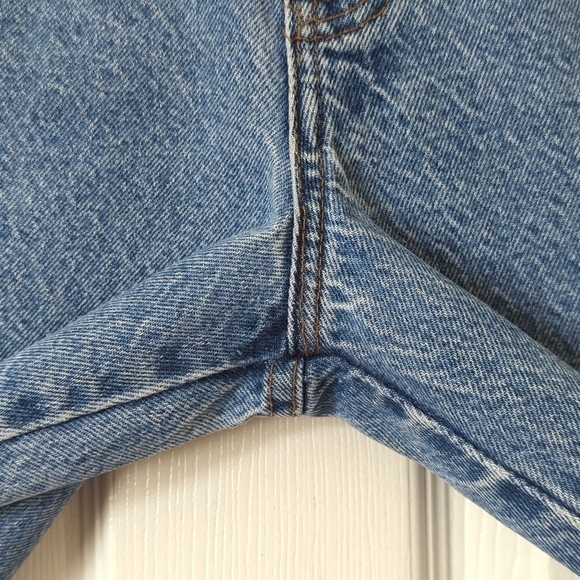 Chic 80's Vintage Medium Wash High Waisted Relaxed Fit Tapered Leg Mom Jeans 8P - Picture 11 of 13